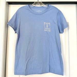 Vineyard Vines Skip Monday Blue Pineapple T-shirt Size M